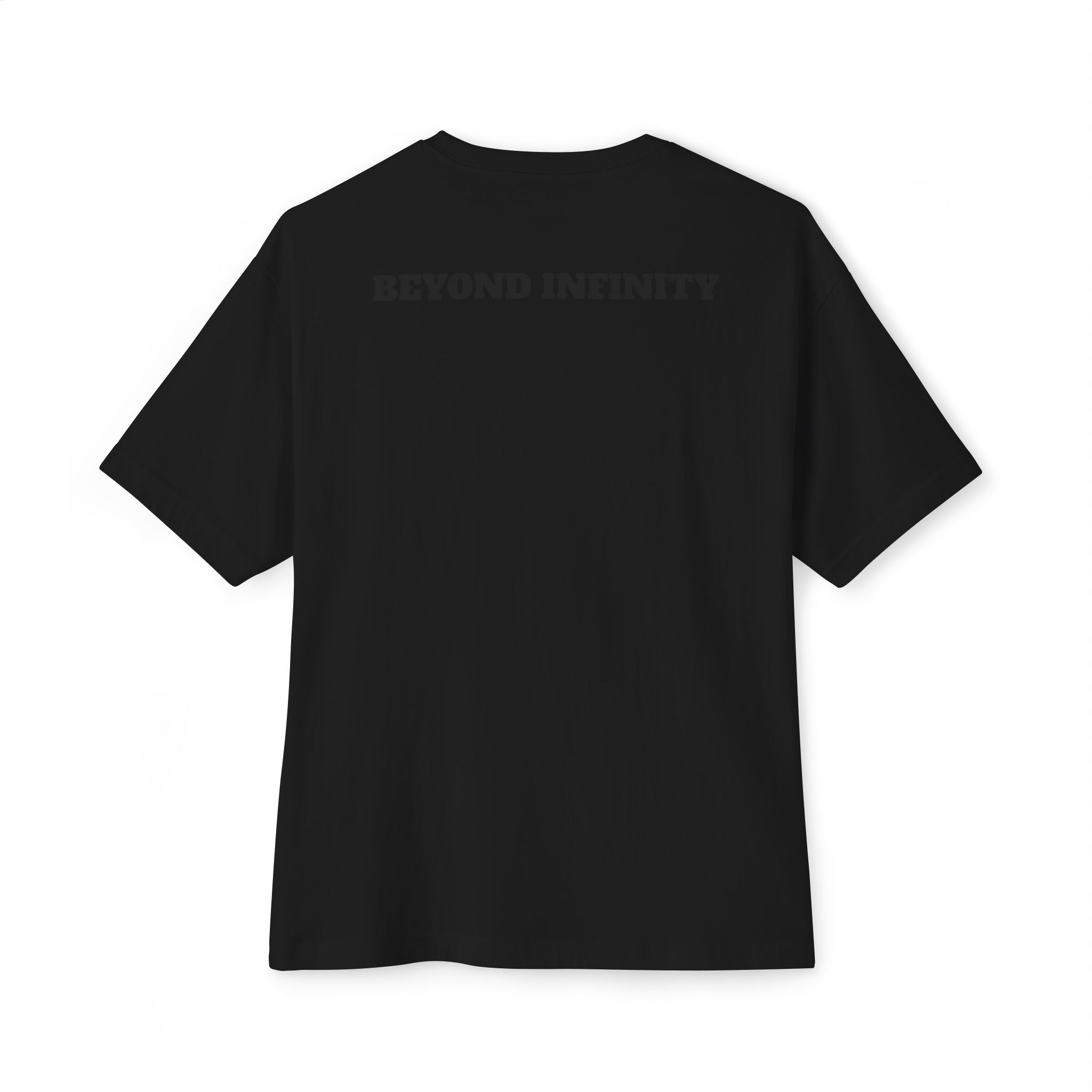 Cosmic Gemz Tee | subtle black graphic, back 'Beyond Infinity' text