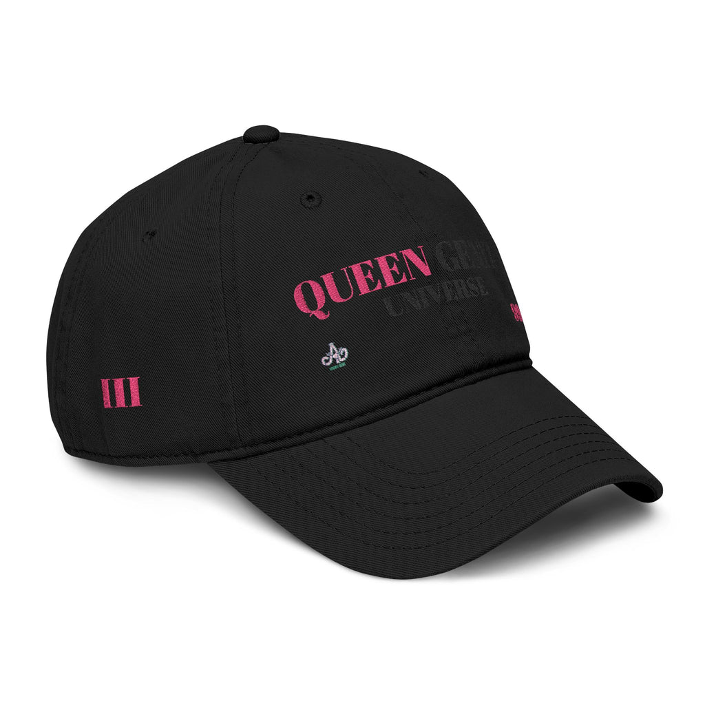 Queen Sewz Embroidered Washed Baseball Cap — Pink Accent Crown Hat