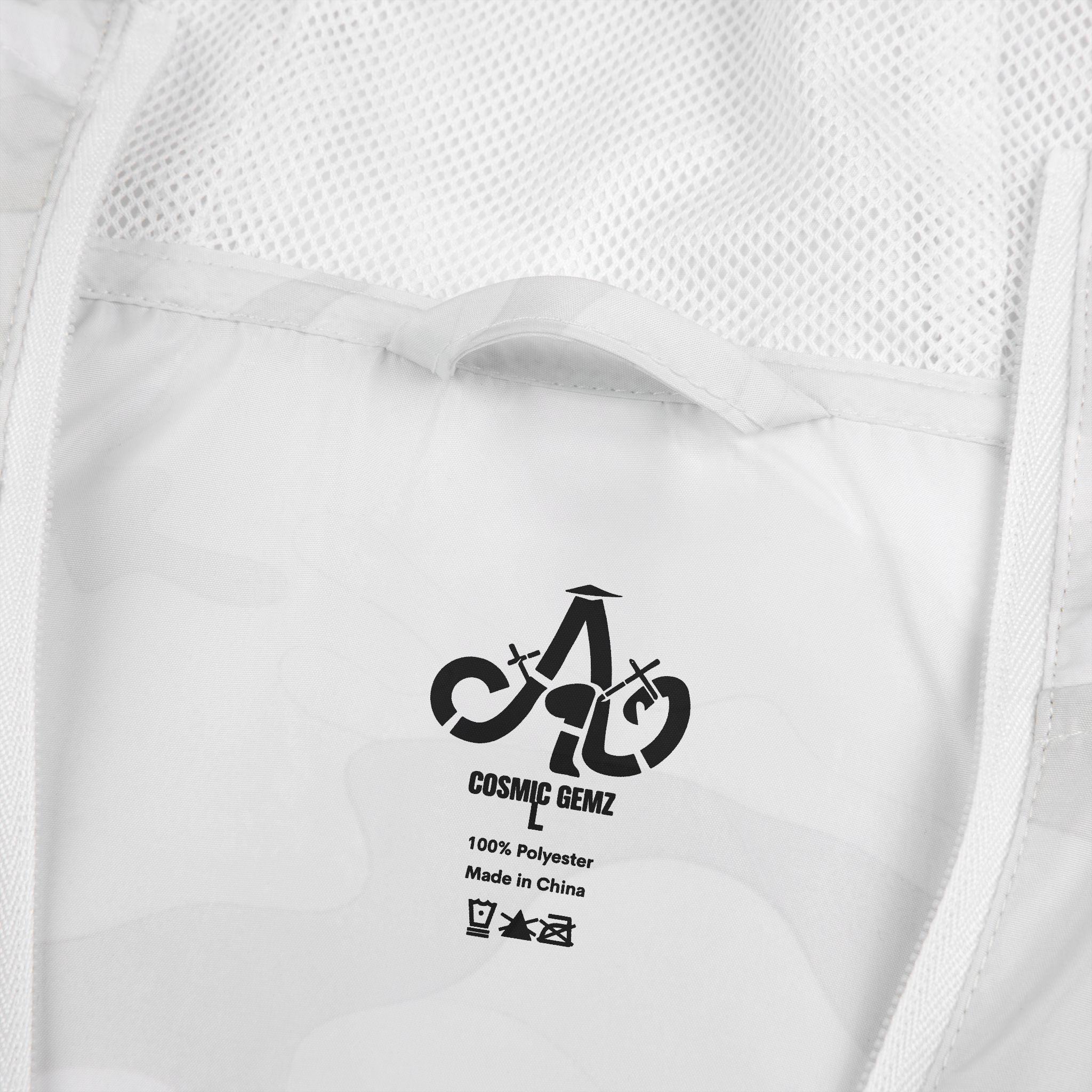 Windbreaker Jacket — "Beyond Infinity 9" Graphic Hooded Windbreaker