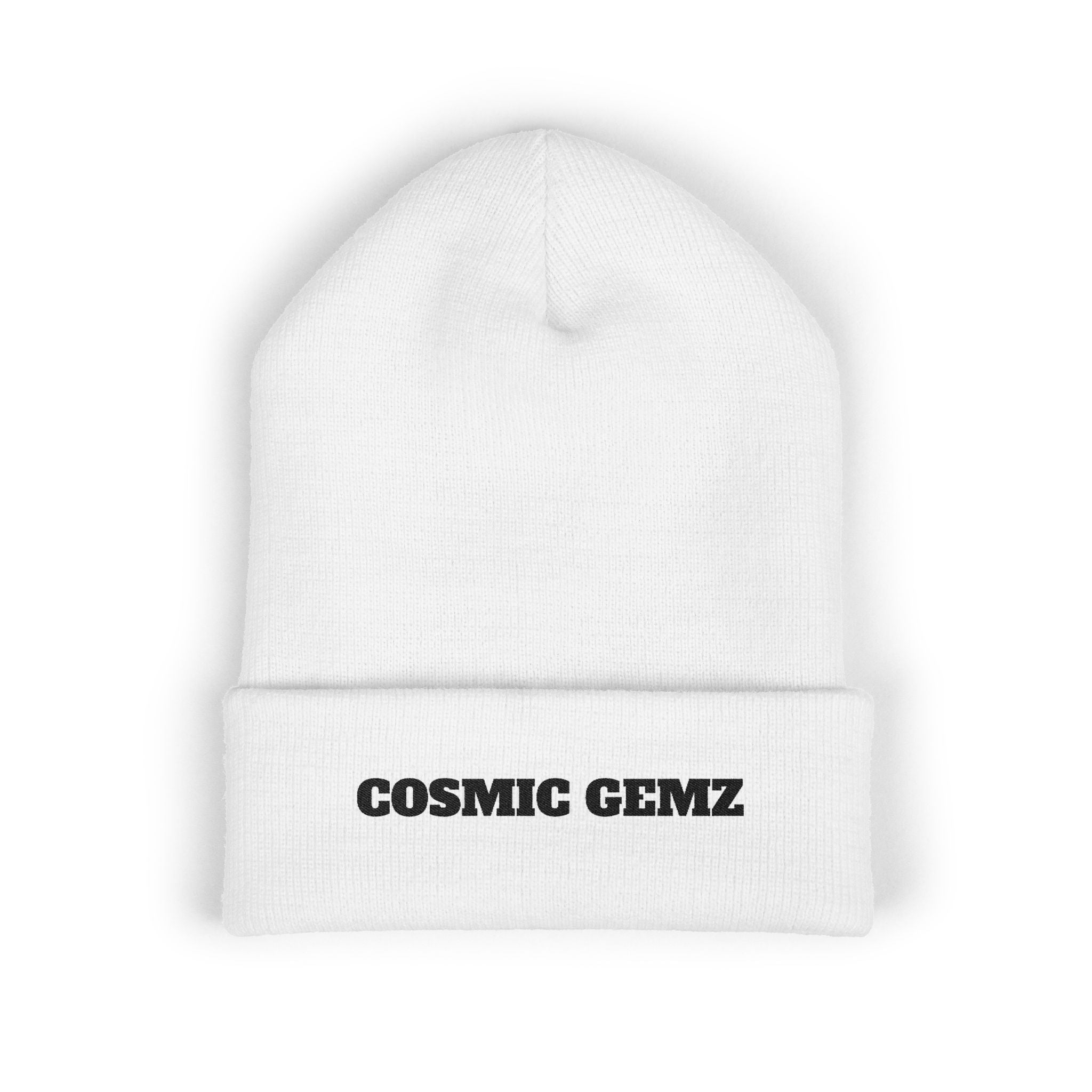 Cosmic Gemz Embroidered Cuffed Beanie