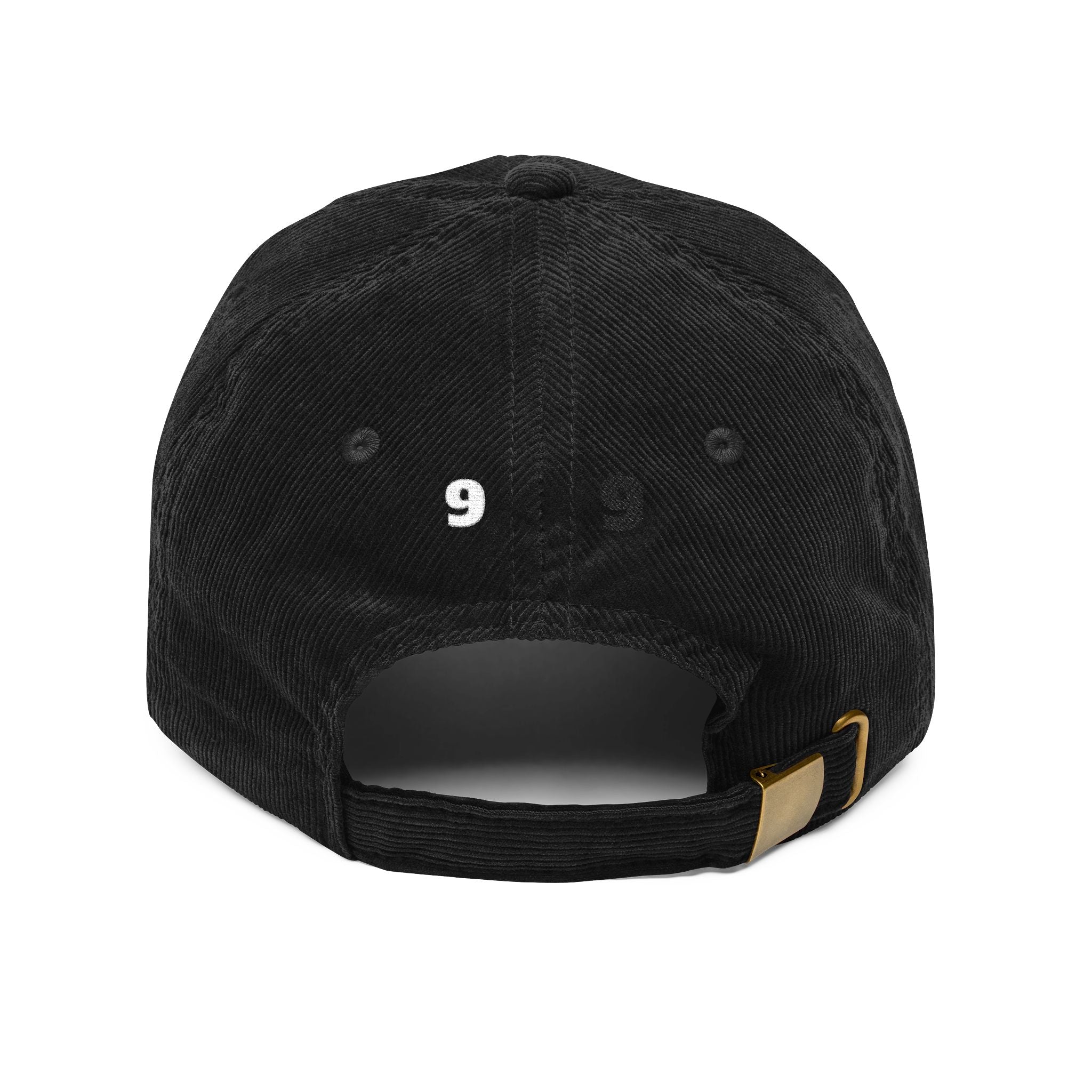 Vintage Corduroy Cap – Embroidered “Infinity” Logo Dad Hat