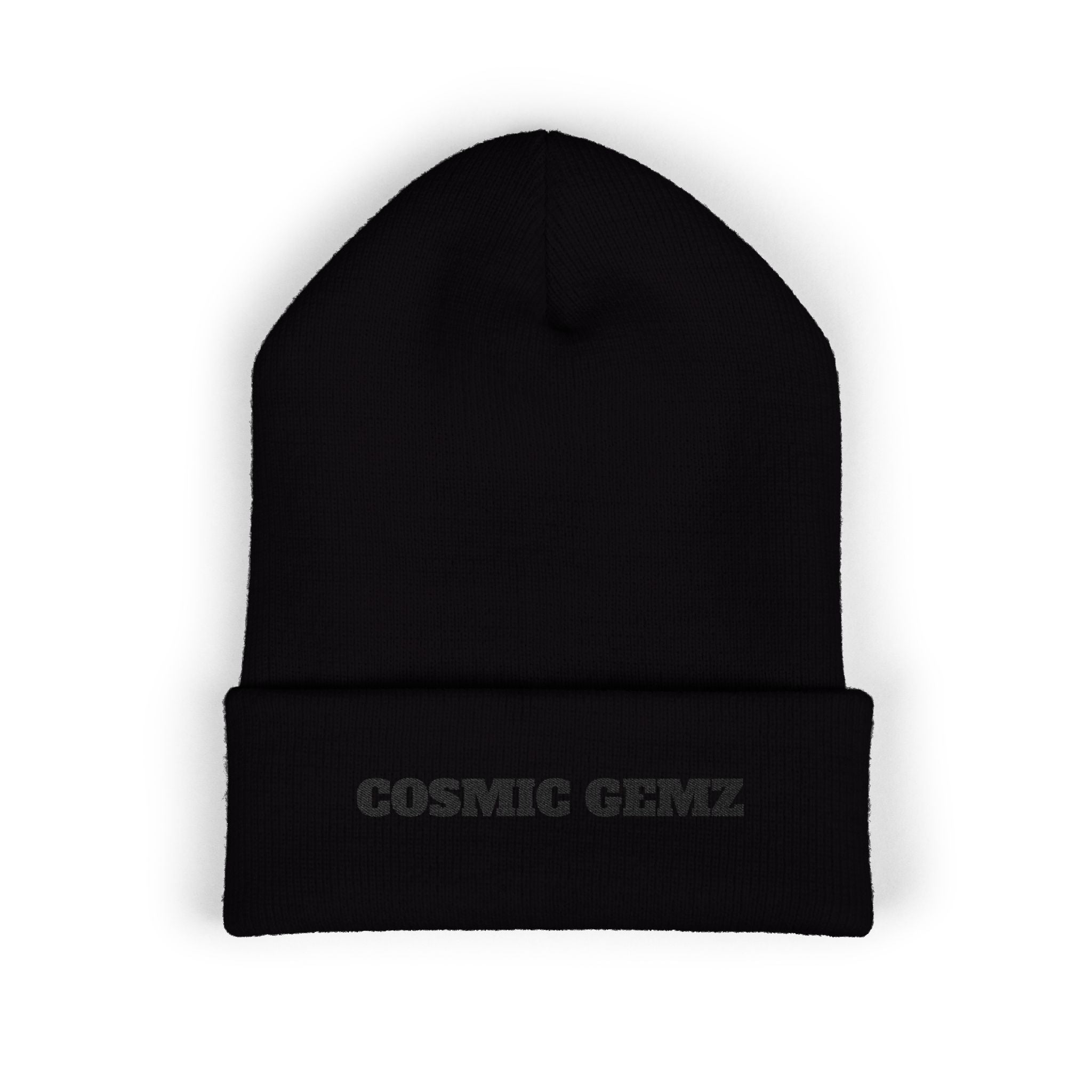Cosmic Gemz Embroidered Cuffed Beanie